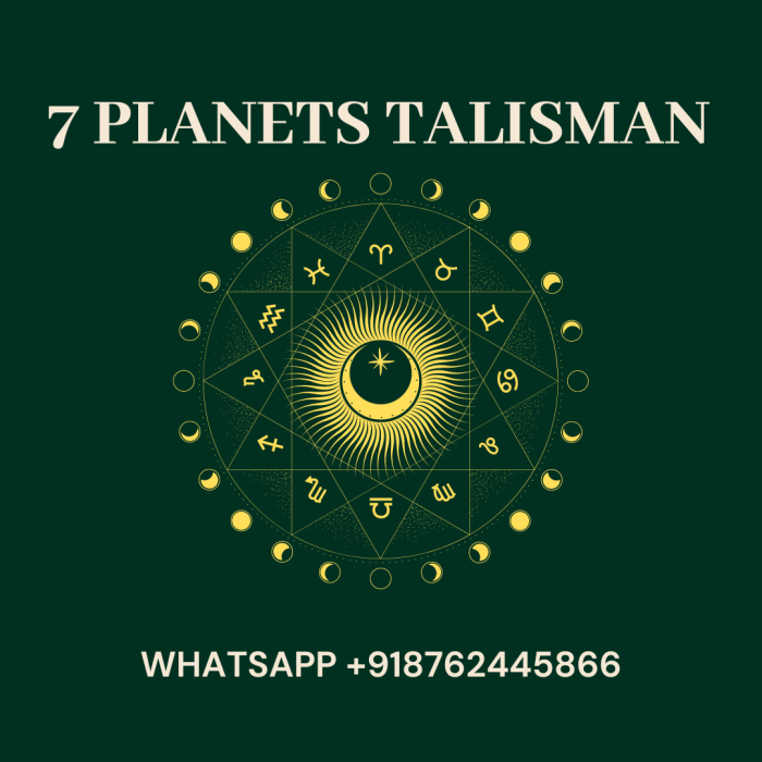 Good Luck 7 Planet Talisman Tap cosmic energies and manifest a life filled with prosperity & success