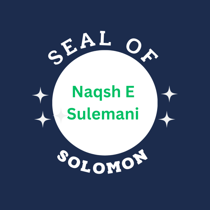 Naqsh E Sulemani A Solution For Many problems